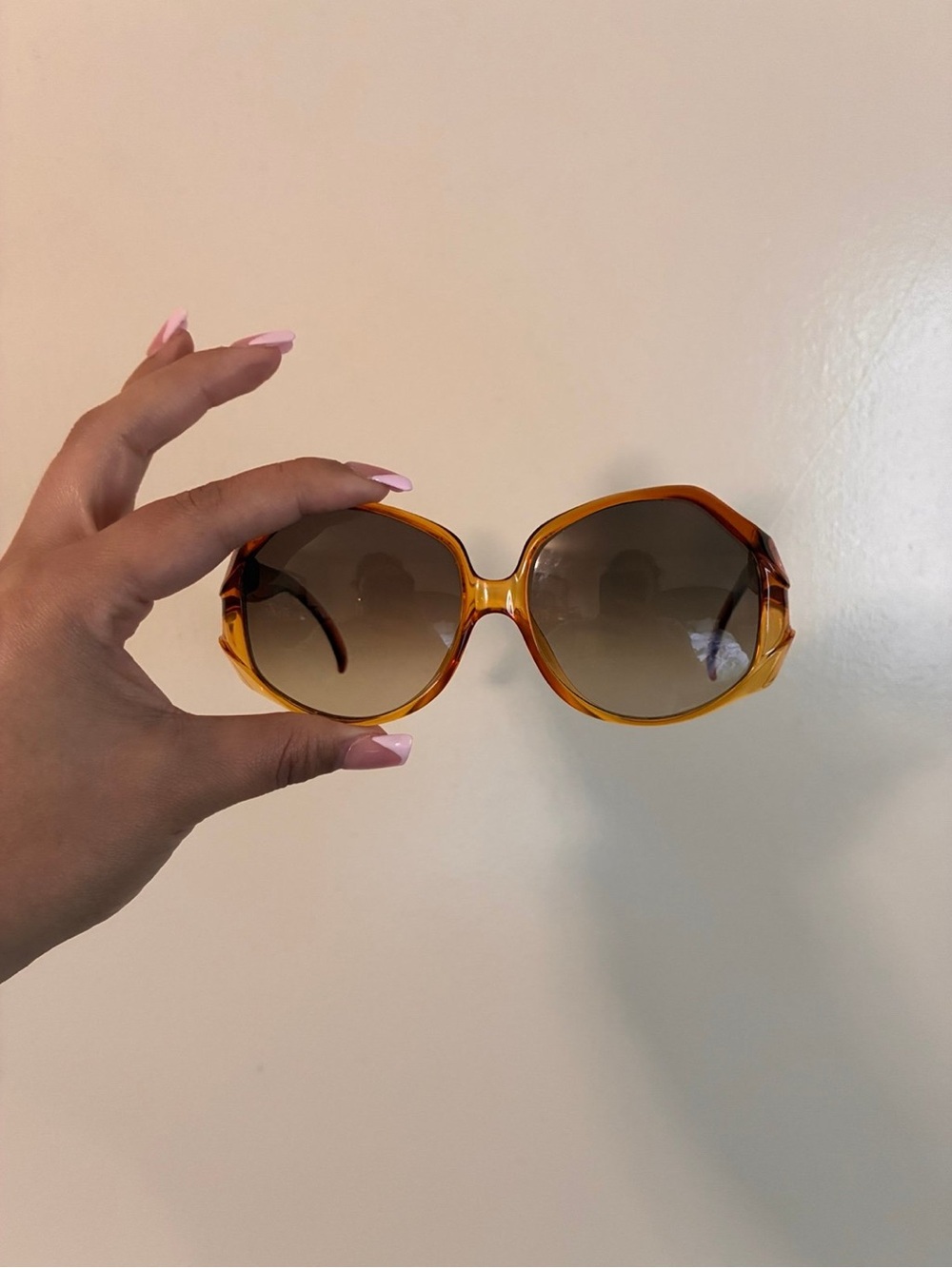 Dior Amber Tortoiseshell Oversized Sunglasses with Brown Gradient Lenses